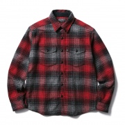 (CLUCT:) FLANNEL DOUBLE CLOSURE SHIRT