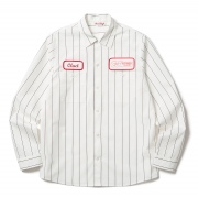 (CLUCT:) L/S STRIPE WORK SHIRT
