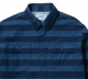 INDIGO BORDER STRIPE L/S SHIRT(CLUCT:)