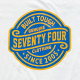 T-SHIRT (CIRCLE & BANNER LOGO)(SEVENTY FOUR:)
